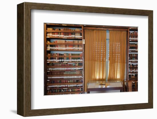 Books in a library, Tel Aviv, Israel-null-Framed Photographic Print