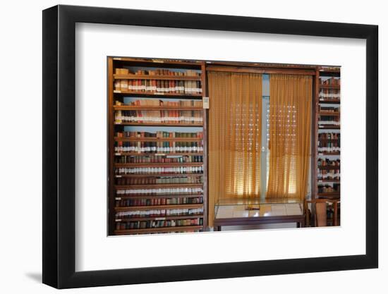 Books in a library, Tel Aviv, Israel-null-Framed Photographic Print