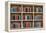 Books on a Wooden Shelfs.-donatas1205-Framed Premier Image Canvas