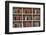 Books on a Wooden Shelfs.-donatas1205-Framed Photographic Print