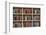 Books on a Wooden Shelfs.-donatas1205-Framed Photographic Print