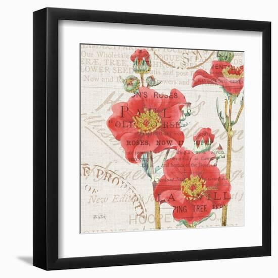 Bookshelf Botanical V-Katie Pertiet-Framed Art Print