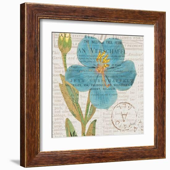 Bookshelf Botanical VI-Katie Pertiet-Framed Art Print