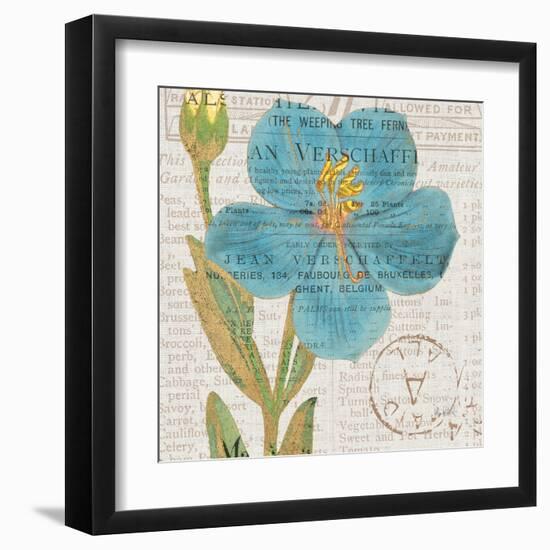 Bookshelf Botanical VI-Katie Pertiet-Framed Art Print