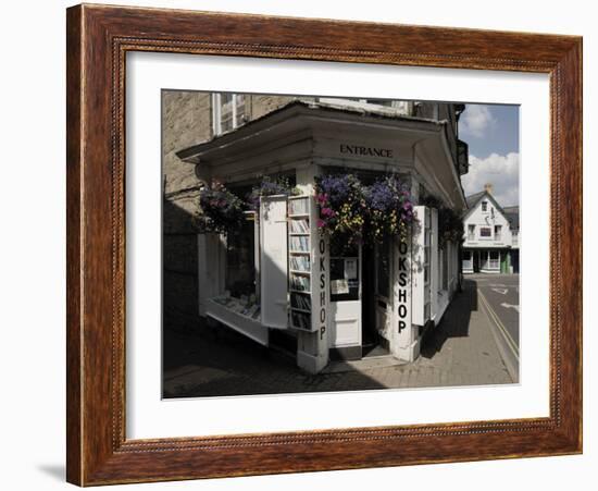 Bookshop, Hay on Wye, Powys, Mid-Wales, Wales, United Kingdom-David Hughes-Framed Photographic Print