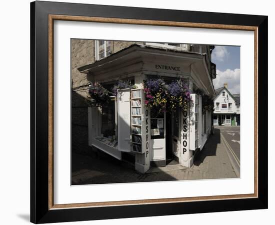 Bookshop, Hay on Wye, Powys, Mid-Wales, Wales, United Kingdom-David Hughes-Framed Photographic Print