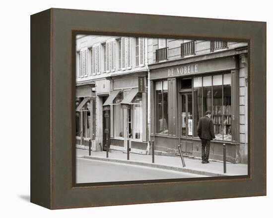 Bookshop, St. Germain Des Pres District, Rive Guache, Paris, France-Jon Arnold-Framed Premier Image Canvas