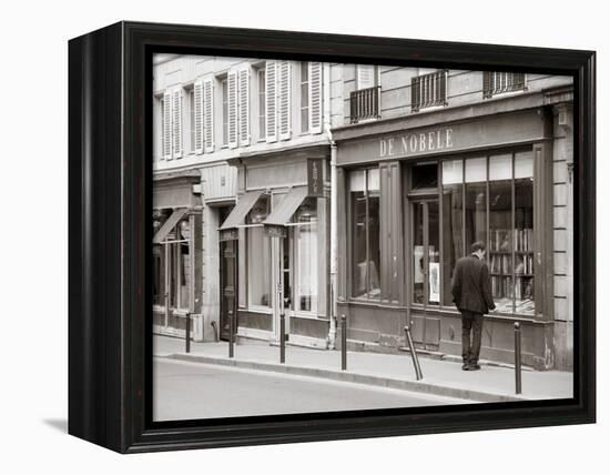 Bookshop, St. Germain Des Pres District, Rive Guache, Paris, France-Jon Arnold-Framed Premier Image Canvas