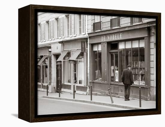 Bookshop, St. Germain Des Pres District, Rive Guache, Paris, France-Jon Arnold-Framed Premier Image Canvas