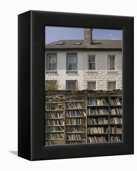 Bookstalls, Hay on Wye, Powys, Mid-Wales, Wales, United Kingdom-David Hughes-Framed Premier Image Canvas
