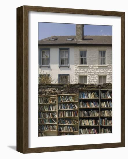 Bookstalls, Hay on Wye, Powys, Mid-Wales, Wales, United Kingdom-David Hughes-Framed Photographic Print