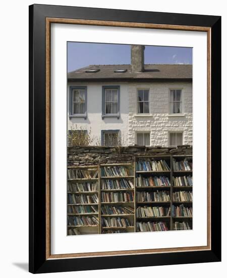 Bookstalls, Hay on Wye, Powys, Mid-Wales, Wales, United Kingdom-David Hughes-Framed Photographic Print