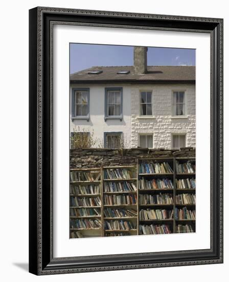 Bookstalls, Hay on Wye, Powys, Mid-Wales, Wales, United Kingdom-David Hughes-Framed Photographic Print