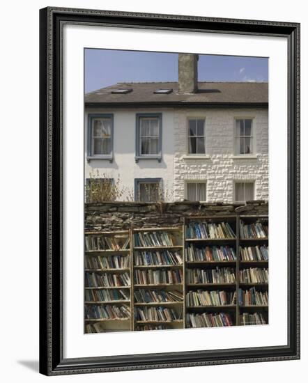 Bookstalls, Hay on Wye, Powys, Mid-Wales, Wales, United Kingdom-David Hughes-Framed Photographic Print