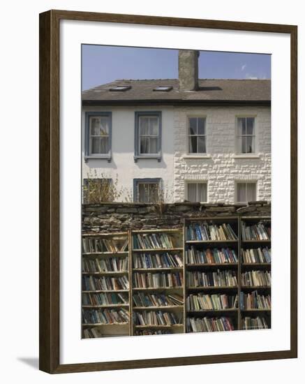 Bookstalls, Hay on Wye, Powys, Mid-Wales, Wales, United Kingdom-David Hughes-Framed Photographic Print