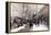 Bookstalls in Winter, Paris-Eugene Galien-Laloue-Framed Premier Image Canvas