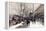 Bookstalls in Winter, Paris-Eugene Galien-Laloue-Framed Premier Image Canvas