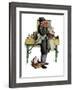 "Bookworm", August 14,1926-Norman Rockwell-Framed Giclee Print