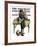 "Bookworm" Saturday Evening Post Cover, August 14,1926-Norman Rockwell-Framed Giclee Print