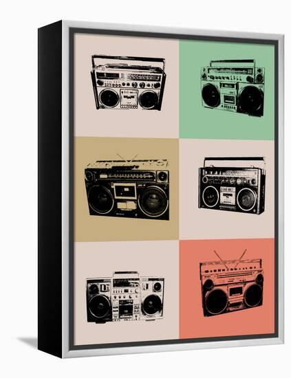 Boom Box Poster-NaxArt-Framed Stretched Canvas