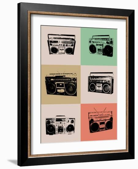 Boom Box Poster-NaxArt-Framed Art Print