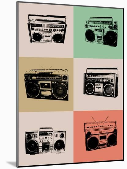 Boom Box Poster-NaxArt-Mounted Art Print