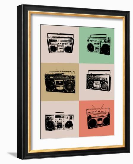 Boom Box Poster-NaxArt-Framed Art Print