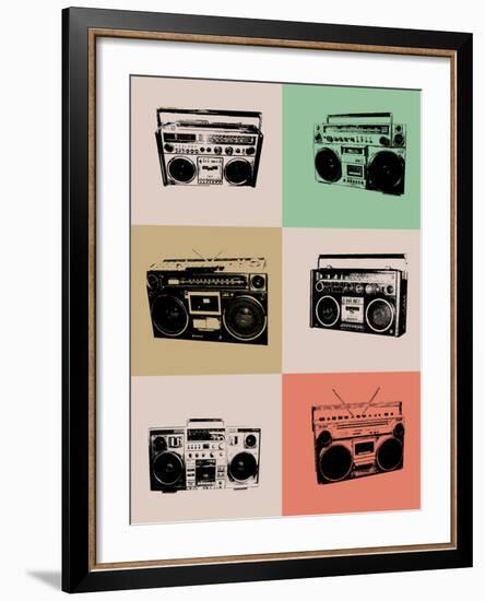 Boom Box Poster-NaxArt-Framed Art Print