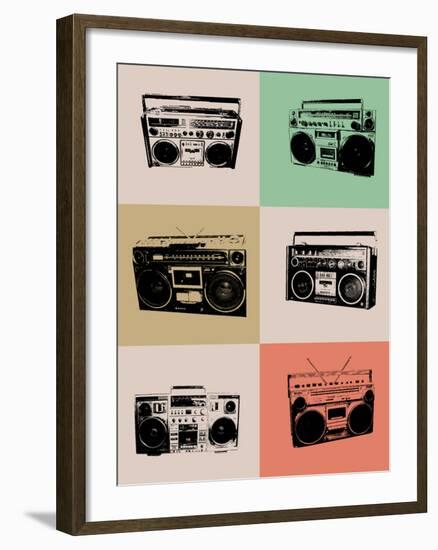 Boom Box Poster-NaxArt-Framed Art Print