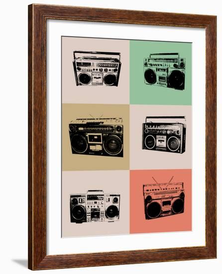 Boom Box Poster-NaxArt-Framed Art Print