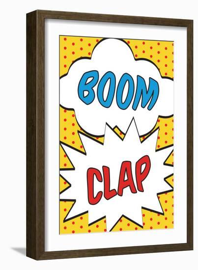 Boom Clap-null-Framed Art Print