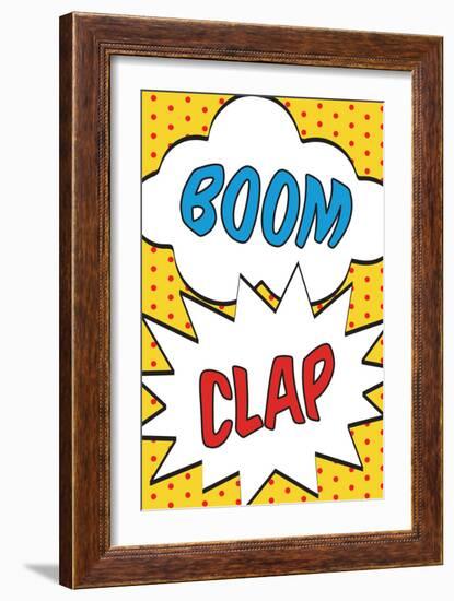 Boom Clap-null-Framed Art Print