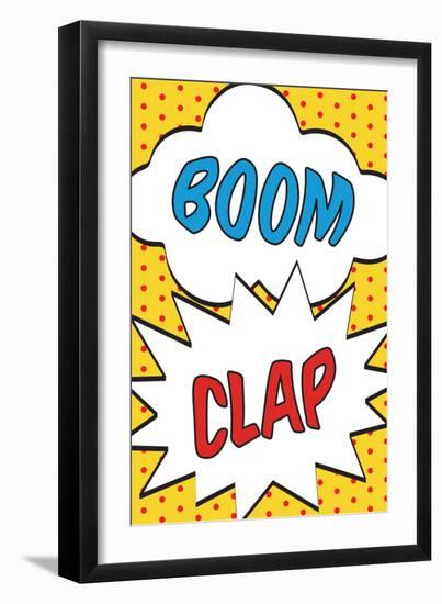 Boom Clap-null-Framed Art Print