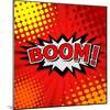 Boom! Comic Speech Bubble, Cartoon-jirawatp-Mounted Art Print