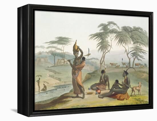Boosh Wannahs, Plate 8 from 'African Scenery and Animals', Engraved by the Artist, 1804 (Aquatint)-Samuel Daniell-Framed Premier Image Canvas