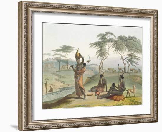 Boosh Wannahs, Plate 8 from 'African Scenery and Animals', Engraved by the Artist, 1804 (Aquatint)-Samuel Daniell-Framed Giclee Print