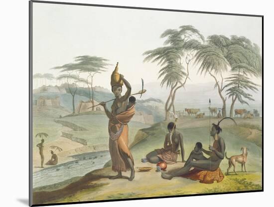 Boosh Wannahs, Plate 8 from 'African Scenery and Animals', Engraved by the Artist, 1804 (Aquatint)-Samuel Daniell-Mounted Giclee Print