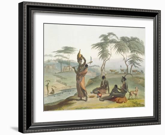 Boosh Wannahs, Plate 8 from 'African Scenery and Animals', Engraved by the Artist, 1804 (Aquatint)-Samuel Daniell-Framed Giclee Print