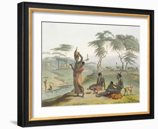 Boosh Wannahs, Plate 8 from 'African Scenery and Animals', Engraved by the Artist, 1804 (Aquatint)-Samuel Daniell-Framed Giclee Print