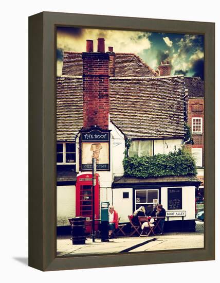 Boot Alley Sign - St Albans - The Boot Inn - London - UK - England - United Kingdom - Europe-Philippe Hugonnard-Framed Premier Image Canvas