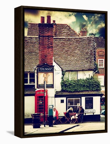 Boot Alley Sign - St Albans - The Boot Inn - London - UK - England - United Kingdom - Europe-Philippe Hugonnard-Framed Premier Image Canvas