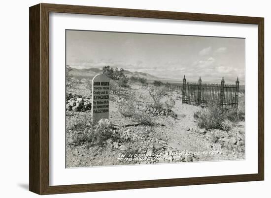 Boot Hill Cemetery, Tombstone, Arizona-null-Framed Art Print