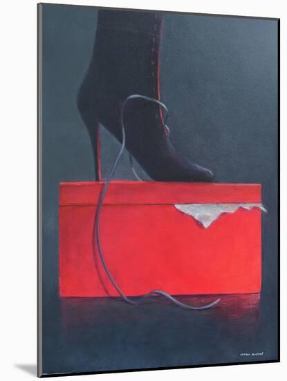 Boot on a Red Box-Lincoln Seligman-Mounted Giclee Print