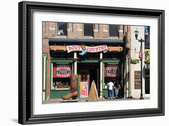 Boot Store on Broadway Street, Nashville, Tennessee, United States of America, North America-Richard Cummins-Framed Photographic Print