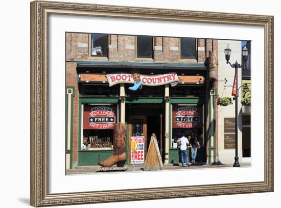 Boot Store on Broadway Street, Nashville, Tennessee, United States of America, North America-Richard Cummins-Framed Photographic Print