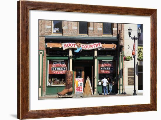 Boot Store on Broadway Street, Nashville, Tennessee, United States of America, North America-Richard Cummins-Framed Photographic Print