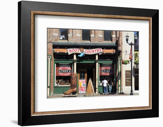 Boot Store on Broadway Street, Nashville, Tennessee, United States of America, North America-Richard Cummins-Framed Photographic Print