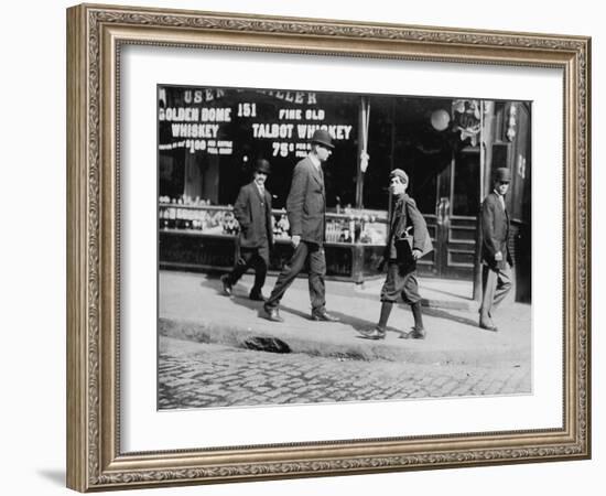 Bootblacks-Lewis Wickes Hine-Framed Photo