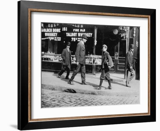 Bootblacks-Lewis Wickes Hine-Framed Photo