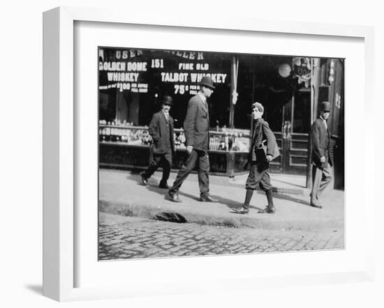 Bootblacks-Lewis Wickes Hine-Framed Photo